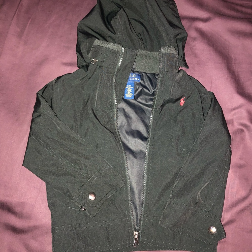 Black toddler polo jacket
